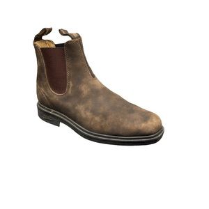Blundstone Mens 587 Classic Brown Leather Slip-on Boots Size 10 US (9 AUS)